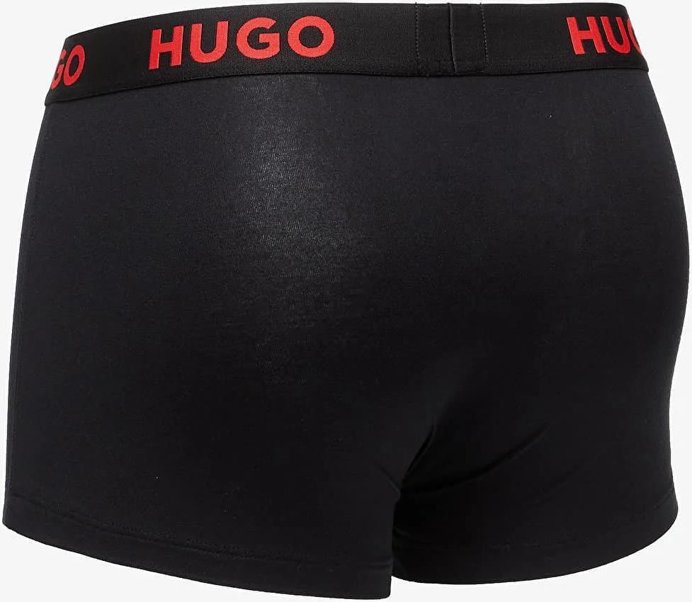 Hugo Uomo Trunk 3 Pezzi - Mutande Boxer In Cotone Ed Elastan - Triplet Planet 10249742 - 2