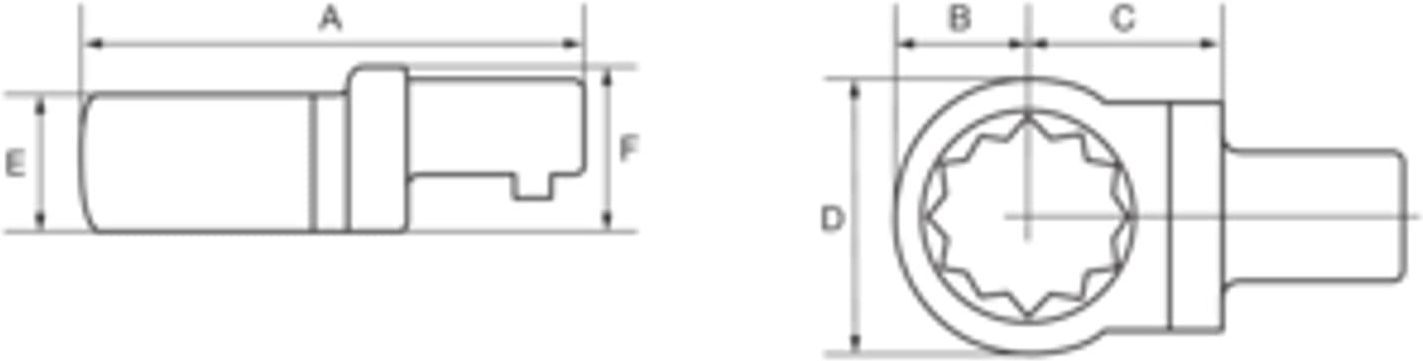 Bahco Końcówka Oczkowa Metryczna Złącze Prostokątne 27832 - Opinie i ...