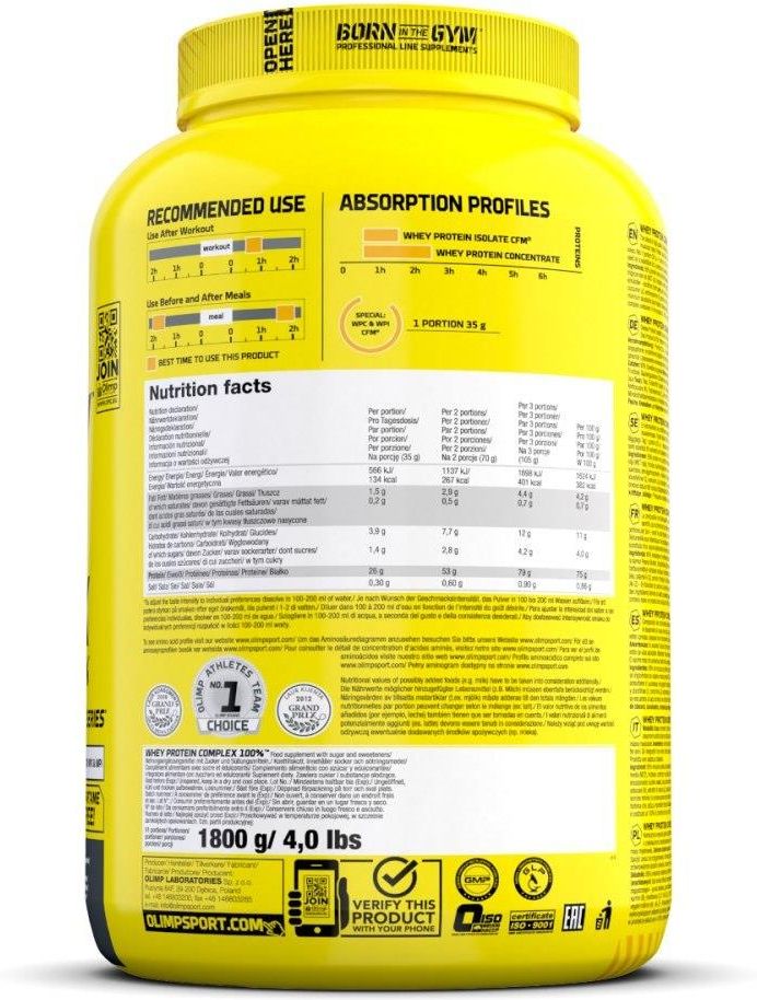 Odżywka białkowa Olimp Sport Nutrition Whey Protein Complex 100% Puszka ...