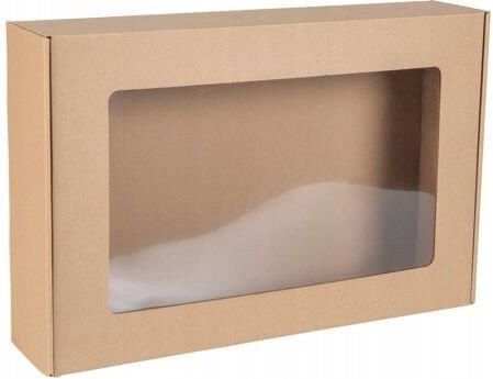 Duże pudełko fasonowe z okienkiem