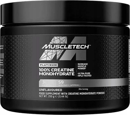 Muscletech Platinum 100% Creatine Monohydrate Proszek 200G