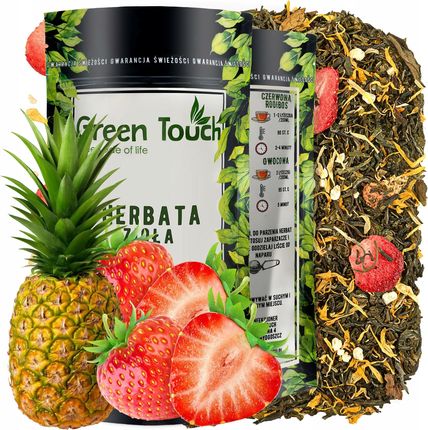 Green Touch Herbata Biała Zielona Skarby Wschodu Ananas Owoce 50g