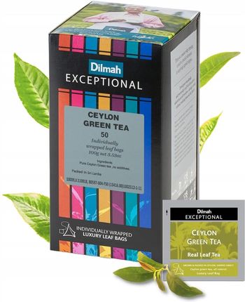 Dilmah Herbata Zielona Ceylon Green Tea 50szt. 100g