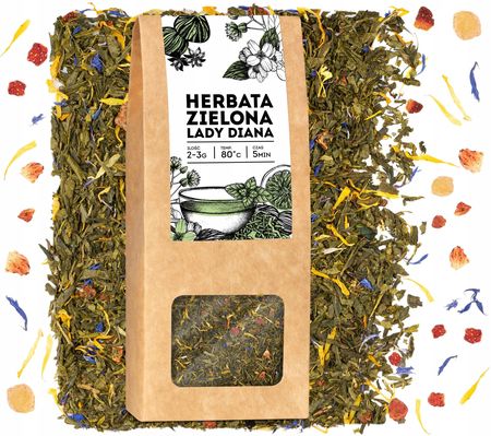 Jedwabny Szlak Lady Diana Herbata Zielona 50g