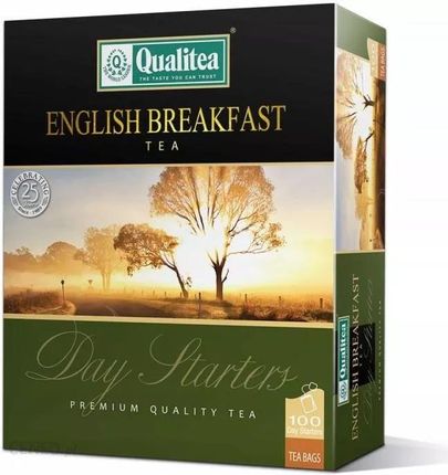 Qualitea English Breakfast Herbata 100% Czarna 100 Saszetek 200g