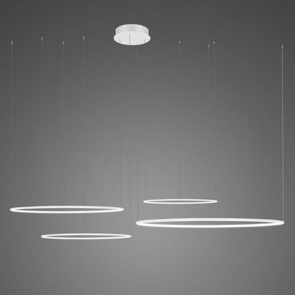 Altavola Design Lampa wisząca Ledowe Okręgi No.4 CO4 100cm in 3k biała LA084/CO4_100_in_3k_white LA084/CO4_100_in_3k_white (LA084CO4_100_IN_3K_WHITE)