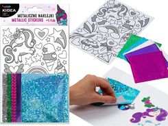 Zdjęcie Kidea Metaliczne Naklejki Zestaw Kreatywny Unicorn - Zagórz