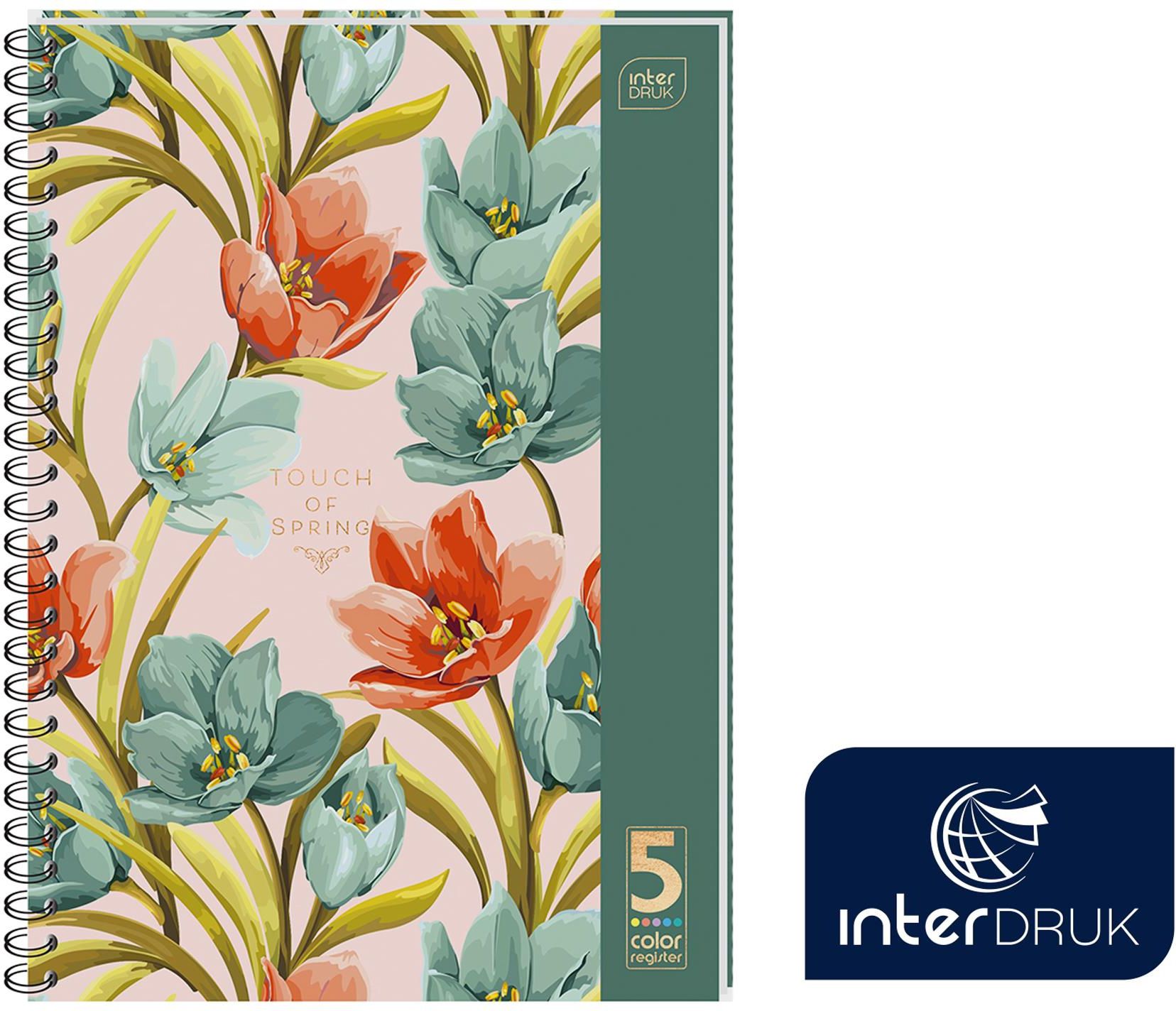 Quaderno Ufficio Interdruk BLKA4100 - Formato A4, 100 Fogli, Copertina In Pelle A Quadretti - 4