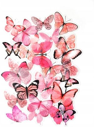 Argo Naklejki Motyle Różowe 10X15Cm Galeria Papieru 254045 Arg