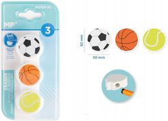 Zdjęcie Mp Gumka Do Ścierania Dla Chłopca Zestaw 3Szt. - Stęszew