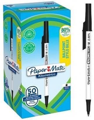 Paper Mate Długopis Kilometrico 1,0Mm Czarny 50Szt