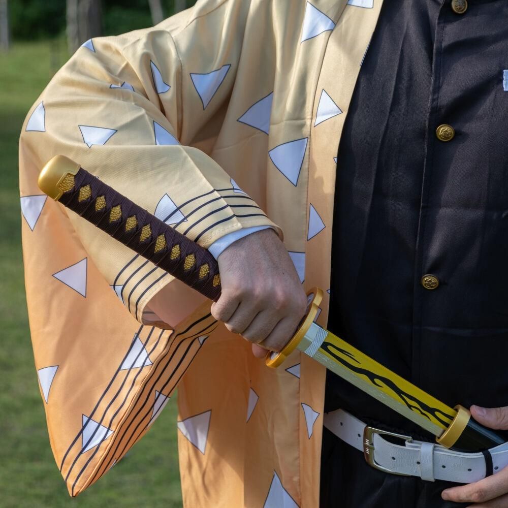 Épée Katana Zenitsu Agatsuma Demon Slayer Nichirin - Réplique JT10053 Neuve