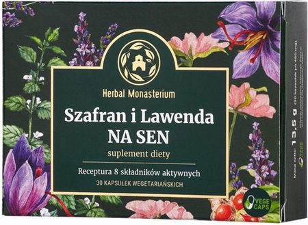 Herbal Monasterium Szafran i Lawenda na Sen 30 kaps.