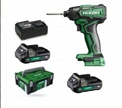 Akumulatorowa zakrętarka udarowa HiKOKI (dawniej Hitachi) WH18DD WRZ BRUSHLESS - 2 akumulatory 18V/2.0Ah + walizka HSC