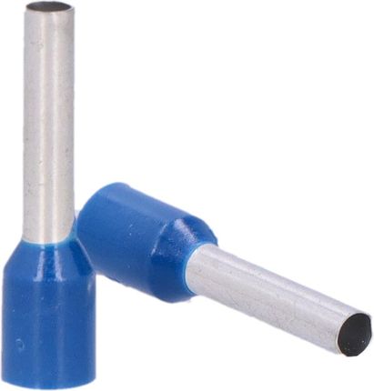 Końcówka kablowa tulejkowa, z izolacją, kolor niebieski, przekrój 2,5mm2, długość 12mm 4opak