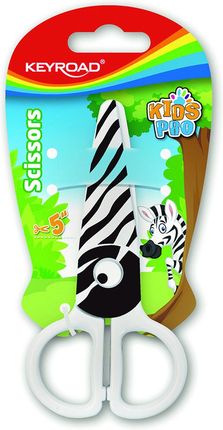 Keyroad Nożyczki Szkolne Zebra 5''