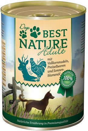 Best Nature Dog Adult Dziczyzna Kurczak I Makaron 6x400g