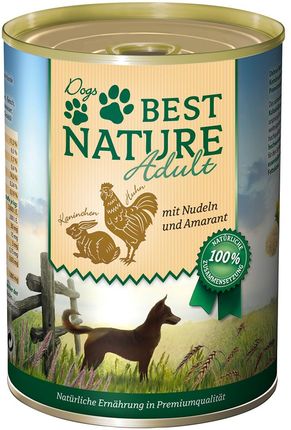 Best Nature Dog Adult Królik Kurczak I Makaron 6x400g