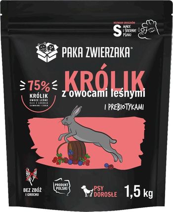 Paka Zwierzaka Królik Owoce Leśne S Bez Zbóż 1,5Kg