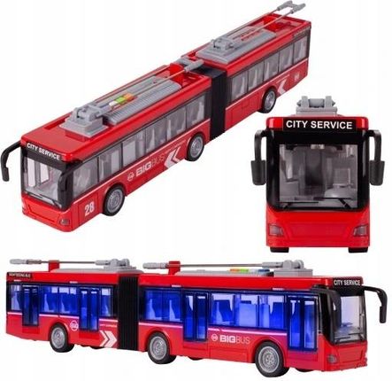 Dickie Toys Autobus Przegubowy Trolejbus Dźwięk I Światło