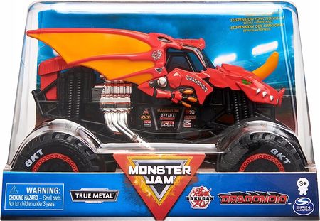 Spin Master Monster Jam Bakugan Czerwony Dragonoid Truck 1:24 Autko