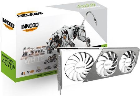 Inno3D GeForce RTX 4070 Ti X3 OC White 12GB GDDR6X 192bit (N407T3126XX186148W)