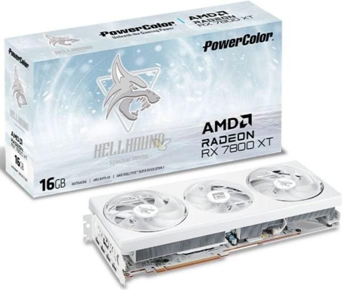 PowerColor Radeon RX 9070XT 白Hellhound Karta graficzna PowerColor Hellhound Spectal White OC Radeon RX