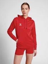 Zdjęcie Hummel Damska Bluza Z Kapturem Hmlcore Xk Poly Czerwone - Zielonka