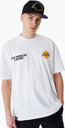 New Era Koszulka Męska Nba Large Graphic Bp Os Tee Los Angeles Lakers White