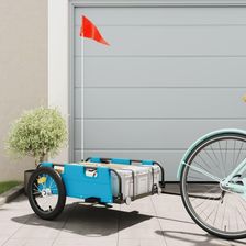 Przyczepka Rowerowa Niebieska Tkanina Oxford I Żelazo
