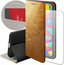 Hello Case Etui Z Klapką Do Iphone 15 Pro Max Brązowe Drewniane Brown Futerał