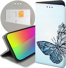 Hello Case Etui Z Klapką Do Huawei Y6 2019 Motyle Butterfly Barwne Futerał Case