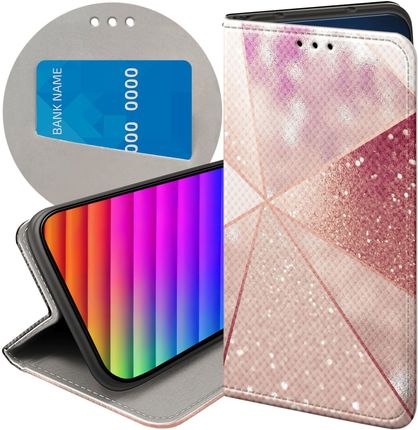 Hello Case Etui Z Klapką Do Samsung Galaxy M21 Różowe Złoto Róż Futerał Case