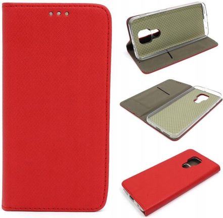 Gsm Hurt Etui Do Motorola Moto G9 Play E7 Plus Smart Magnet Czerwone