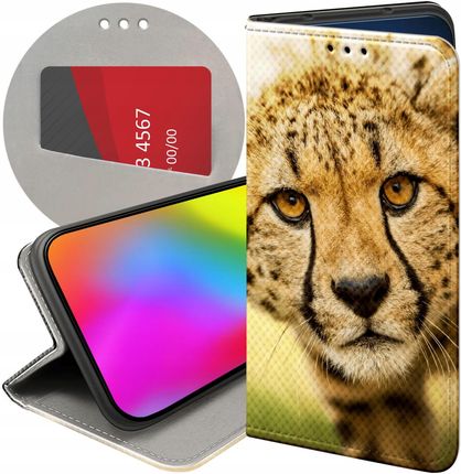 Hello Case Etui Z Klapką Do Samsung Galaxy S7 Gepard Cętki Panterka Futerał Case