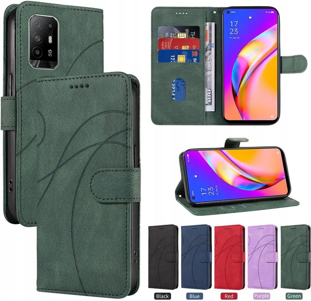 SATURCASE Custodia Per OPPO Reno 5Z 5G – Ibrida 2 In 1 (PC + Silicone) Con Anello Metallico E Supporto Magnetico, Nero