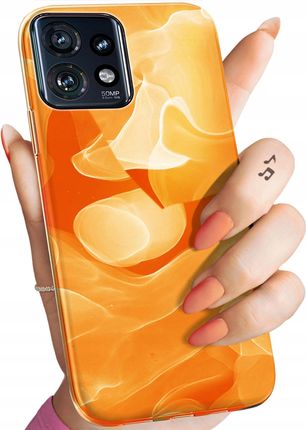 Hello Case Etui Do Motorola Moto Edge 40 Pomarańczowe Pomarańcze Orange Obudowa