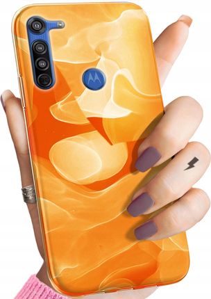 Hello Case Etui Do Motorola Moto G8 Pomarańczowe Pomarańcze Orange Obudowa Case