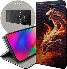 Hello Case Etui Z Klapką Do Nokia 3 4 Smoki Dragon Taniec Smoków Futerał Case