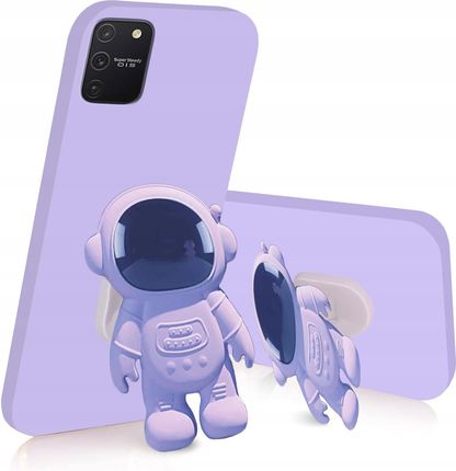 Itel Etui Silikon Astronauta 6D Do Samsung S10 Lite Uchwyt Podstawa Case Szkło