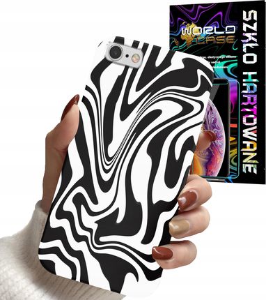 World Case Etui Do Iphone 7 8 Se2022 Abstrakcja Zebra Modne Dla Kobiet Szkło