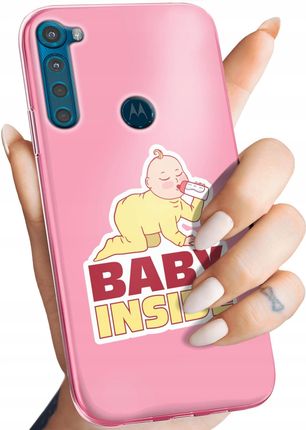 Hello Case Etui Do Motorola One Fusion Plus Ciążowe Pregnant Baby Shower Obudowa