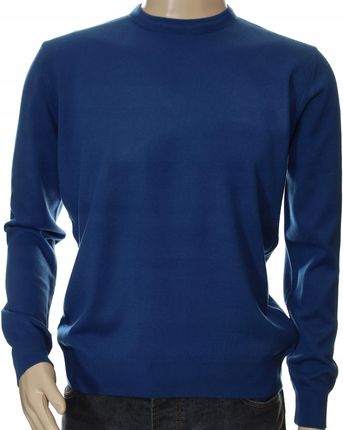 Sweter męski z kaszmiru i wełny merynosów okrągły pod szyję kaszmirowy XL