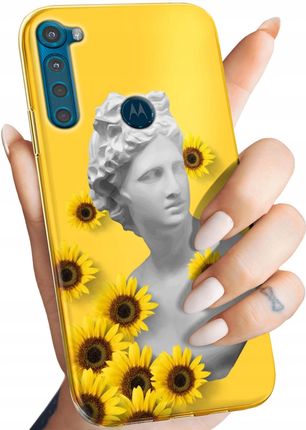 Hello Case Etui Do Motorola One Fusion Plus Żółte Słoneczne Yellow Obudowa Case