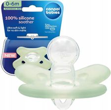 Zdjęcie CANPOL BABIES SILIKONOWY SMOCZEK USPOKAJAJĄCY 100% SILIKON SYMETRYCZNY 0-6M - Piława Górna