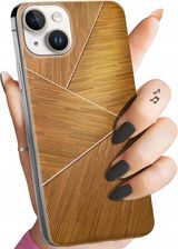 Hello Case Etui Do Iphone 14 Plus Brązowe Drewniane Brown