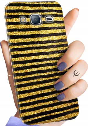 Hello Case Etui Do Samsung Galaxy J3 2016 Złoto Gold Rich Obudowa Pokrowiec Case