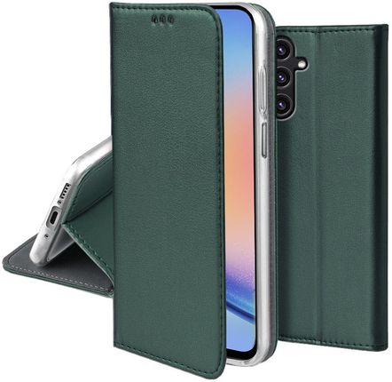 Case Etui Skórzane Do Samsung Galaxy A34 5G Magnetyczne Book Szkło 9H