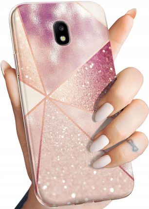 Hello Case Etui Do Samsung Galaxy J3 2017 Różowe Złoto Róż Obudowa Pokrowiec