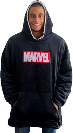 Marvel Bluza Logo Oversized (Pled)